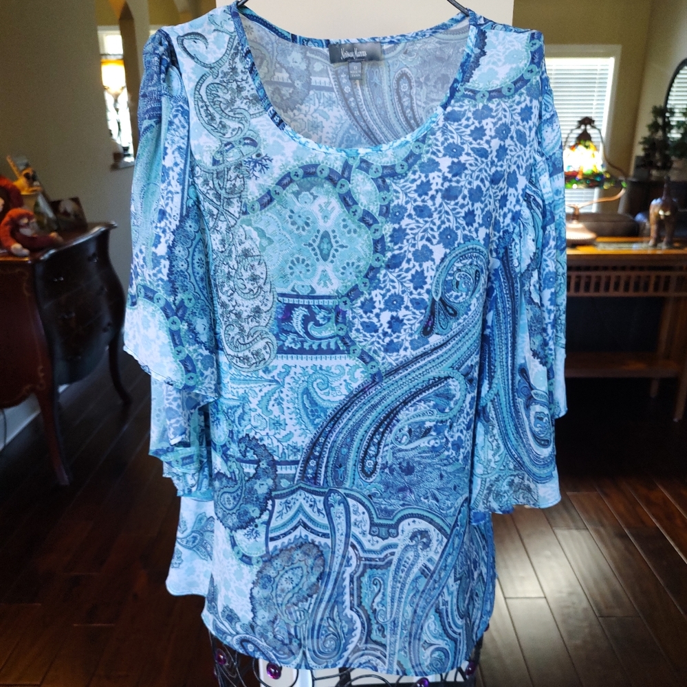Neiman Marcus Poncho Style Top